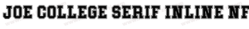 Joe College Serif Inline NF W05字体转换